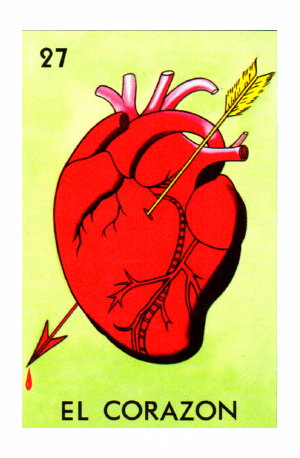 El Corazón Lotería card