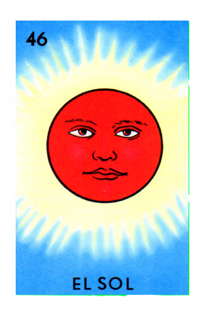 El Sol Lotería card